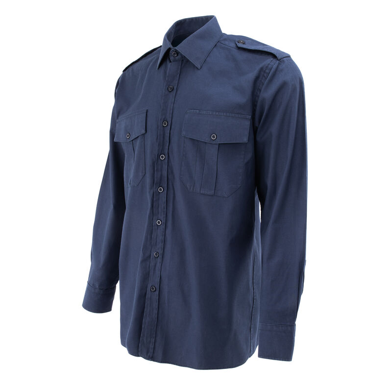 Dutch Army Navy Blue Long Sleeve BDU Shirt | Issued, , large image number 2